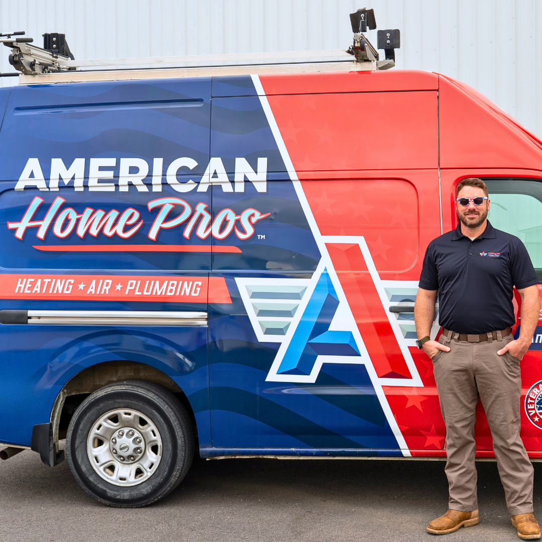 American Home Pros of Arizona service van and technician